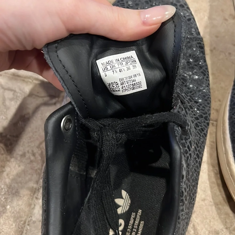 ADIDAS Stan Smith Black Python Sneaker